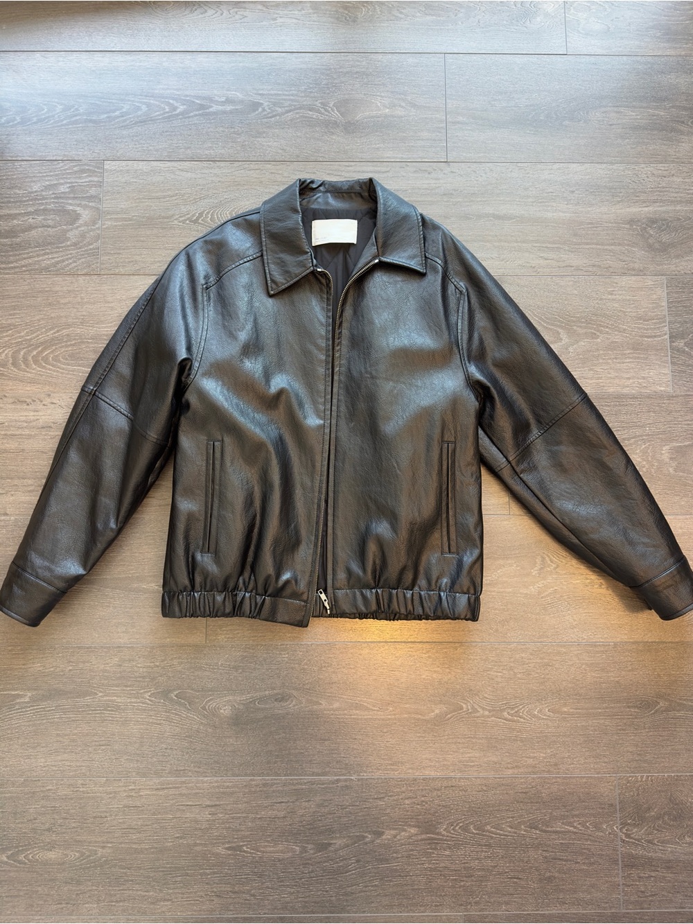 OAK + FORT - Vegan Leather Bomber Jacket